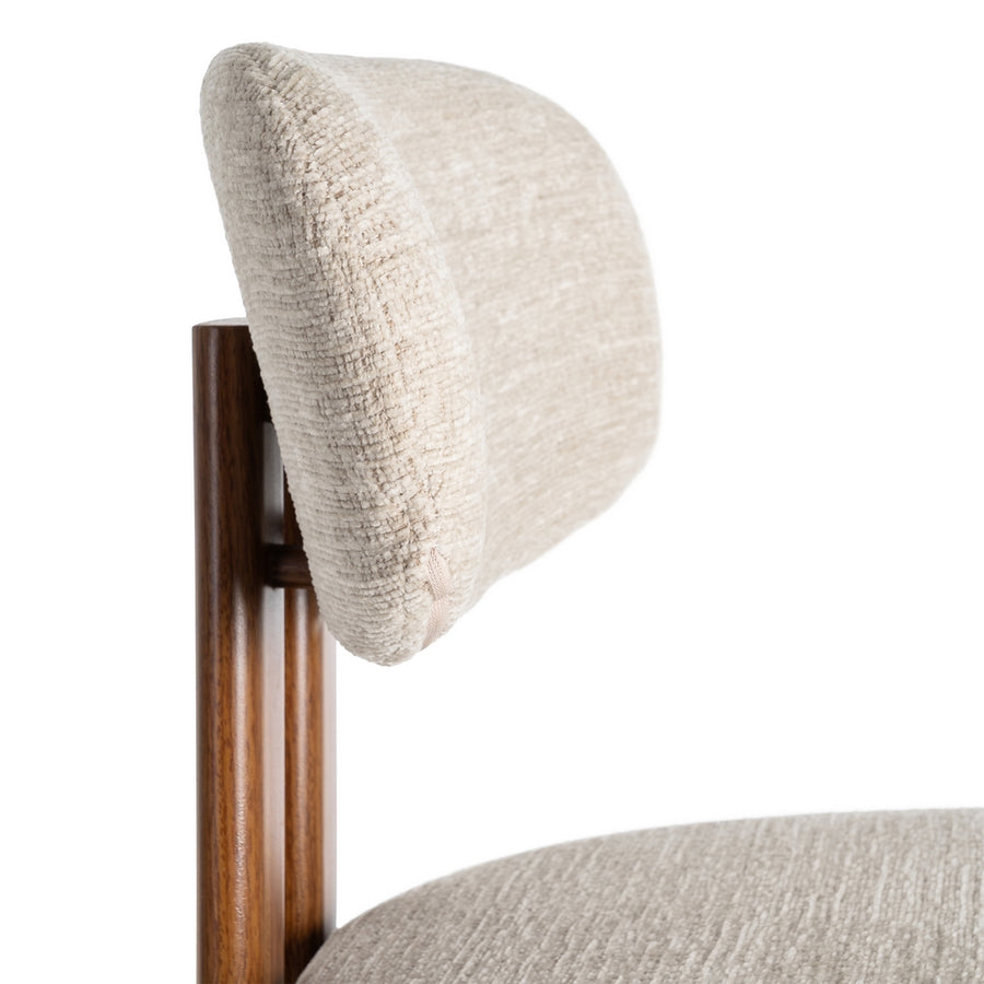 TABURETE 75CM BEIGE TEJIDO-METAL 50 X 47 X 109 CM