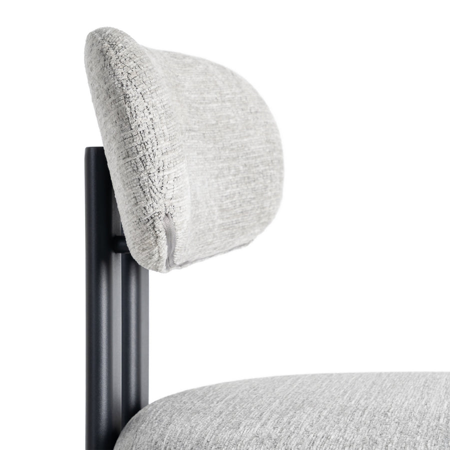 SILLA GRIS TEJIDO-METAL 50 X 47 X 81 CM