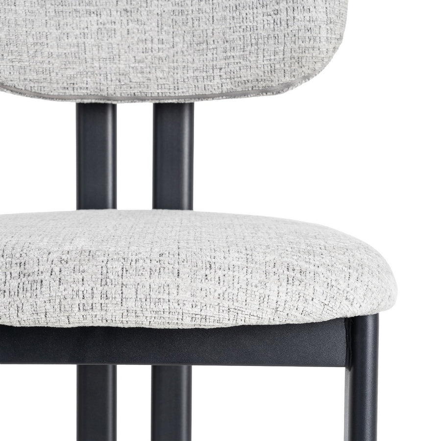 SILLA GRIS TEJIDO-METAL 50 X 47 X 81 CM