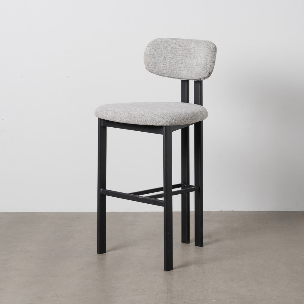 TABURETE 75CM GRIS TEJIDO-METAL 50 X 47 X 109 CM