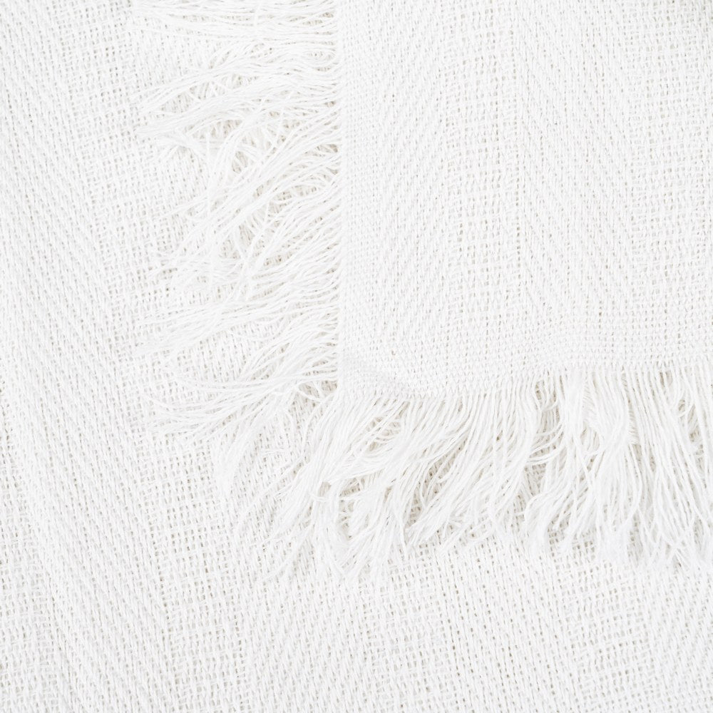 WHITE COTTON BEDSPREAD TEXTILE/HOME 200 X 260 CM