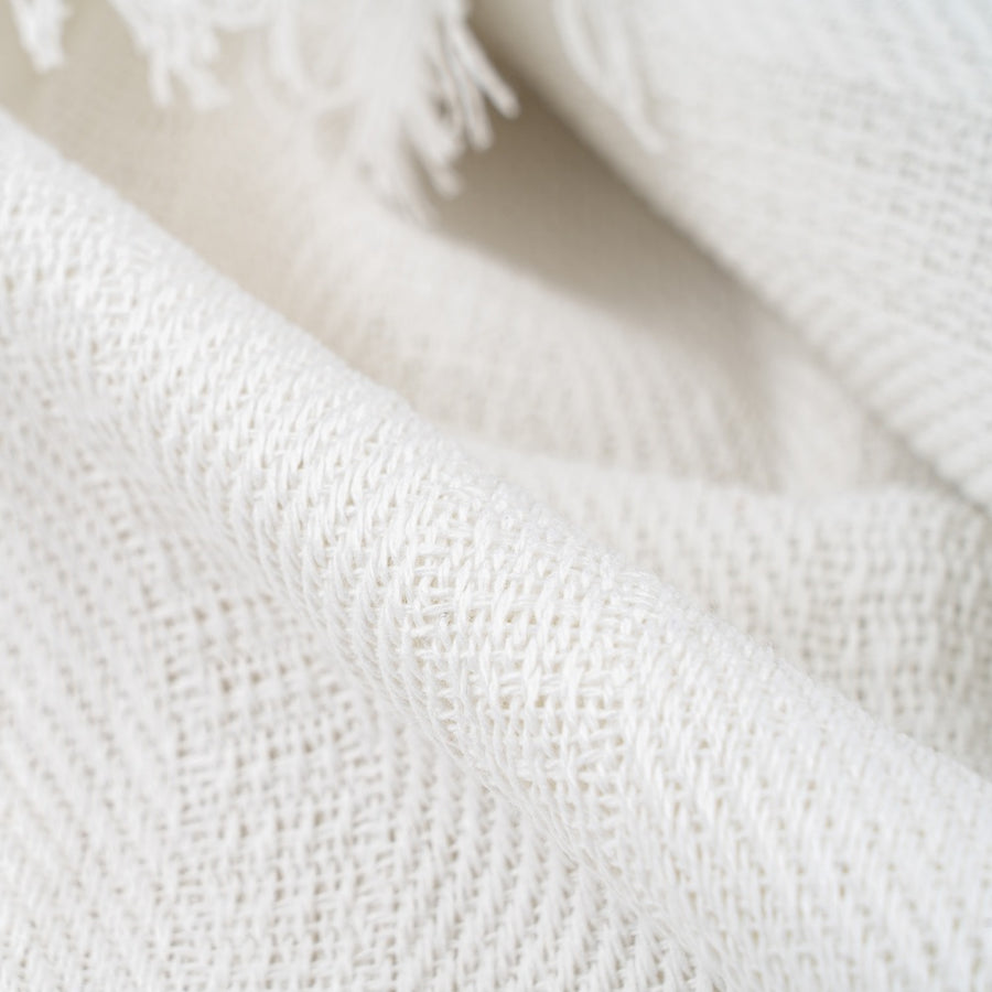 COLCHA BLANCO ALGODÓN TEXTIL/HOGAR 200 X 260 CM