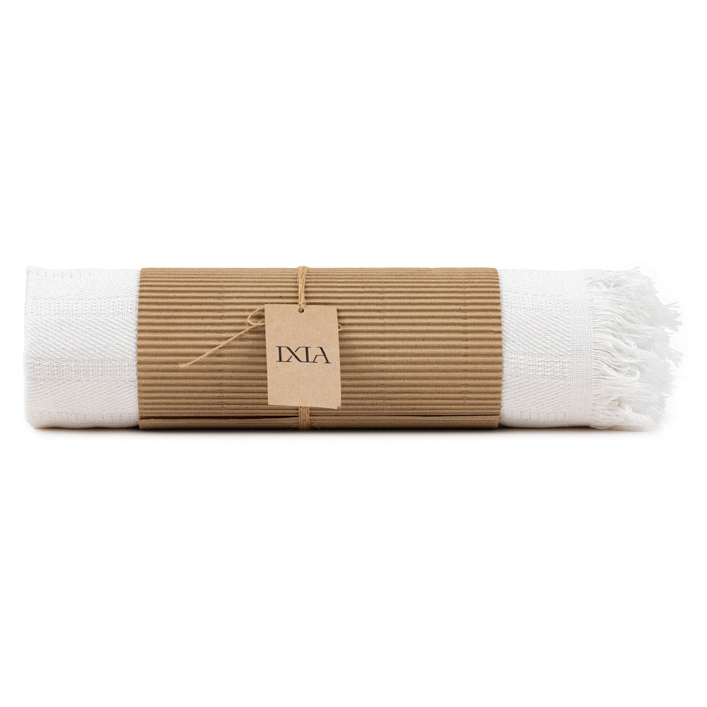 BEDSPREAD WHITE COTTON TEXTILE/HOME 280 X 260 CM