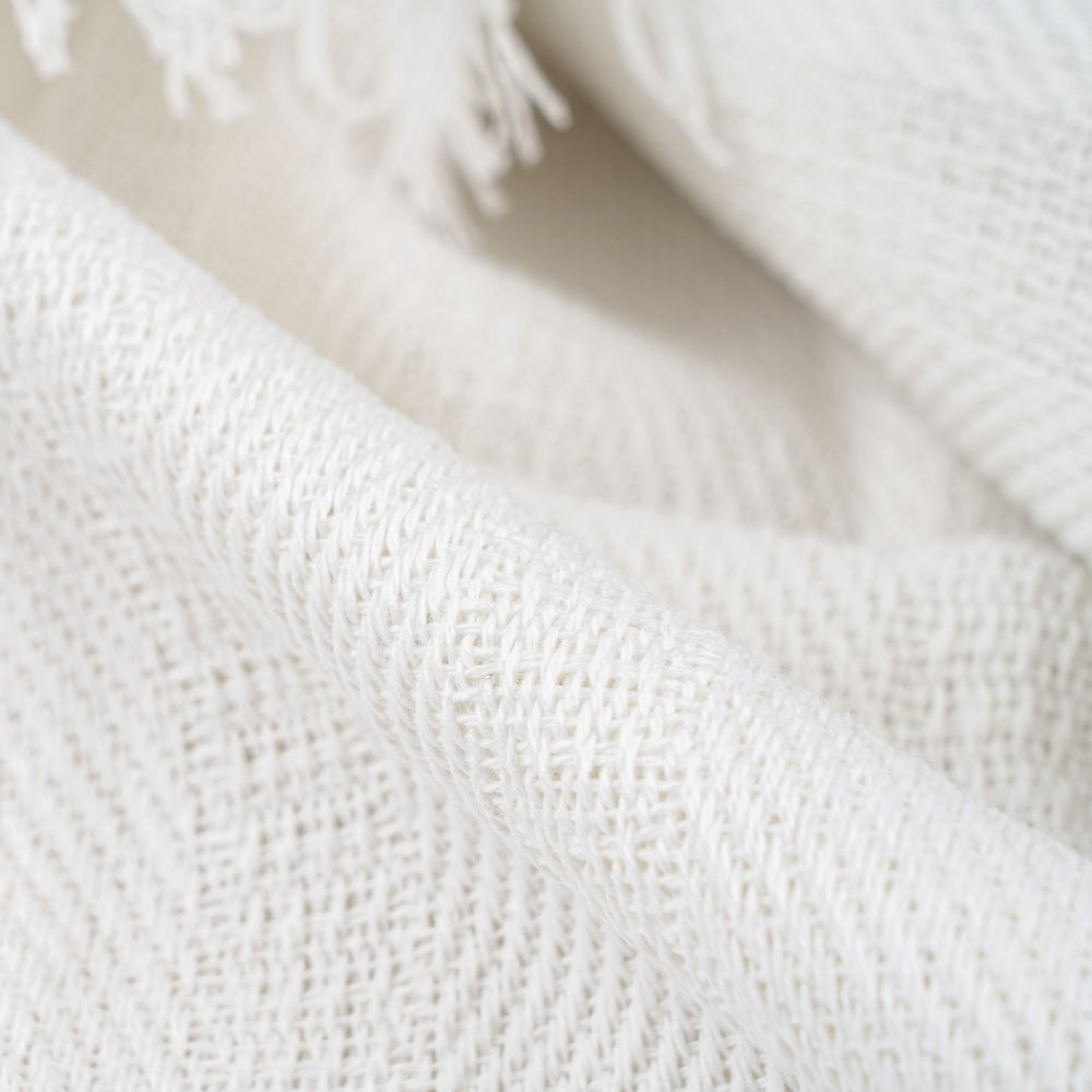 BEDSPREAD WHITE COTTON TEXTILE/HOME 280 X 260 CM