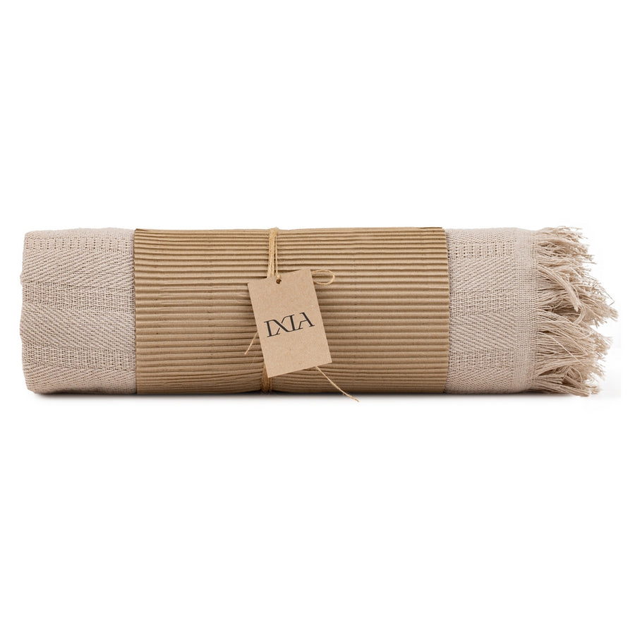 CAMEL COTTON BEDSPREAD TEXTILE/HOME 200 X 260 CM