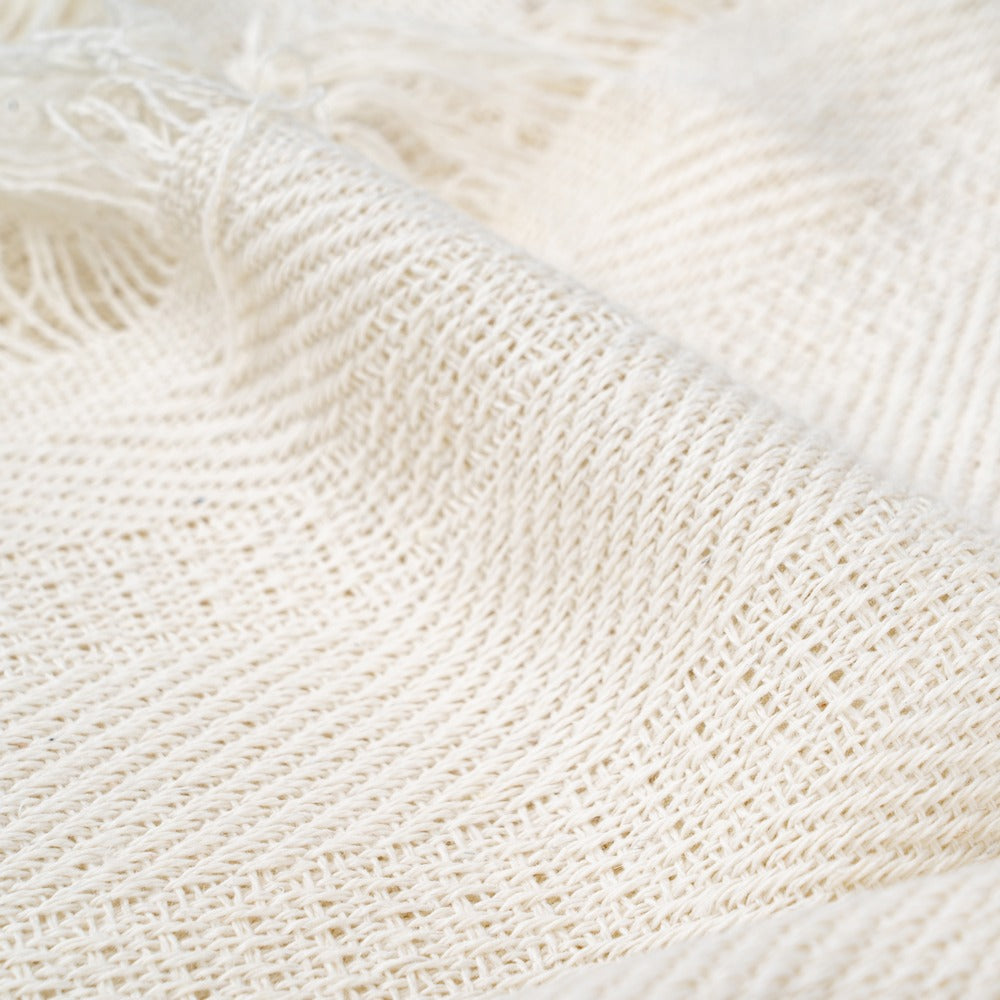 OFF-WHITE COTTON BEDSPREAD TEXTILES/HOME 200 X 260 CM
