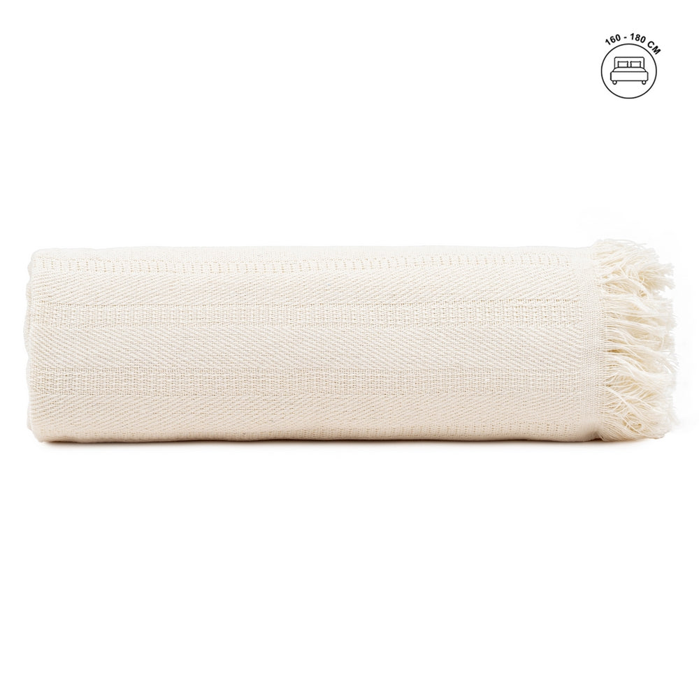 COLCHA CRUDO ALGODÓN TEXTIL/HOGAR 280 X 260 CM