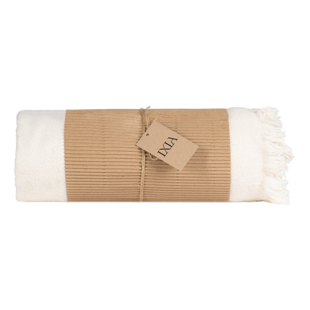 ECRU COTTON BEDSPREAD TEXTILE/HOME 250 X 260 CM