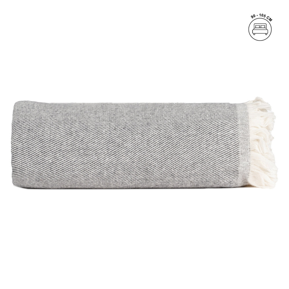 COLCHA ANTRACITA ALGODÓN TEXTIL/HOGAR 200 X 260 CM