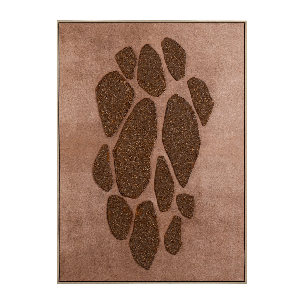 CUADRO TEXTURA LIENZO DECORACIÓN 100 X 140 CM
