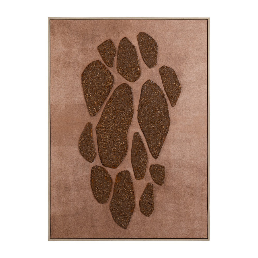 CUADRO TEXTURA LIENZO DECORACIÓN 100 X 140 CM