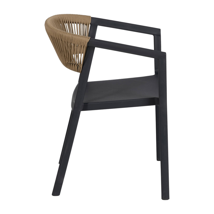 SILLA APILABLE ANTRACITA POLIPROPILENO 56 X 54 X 75,50 CM