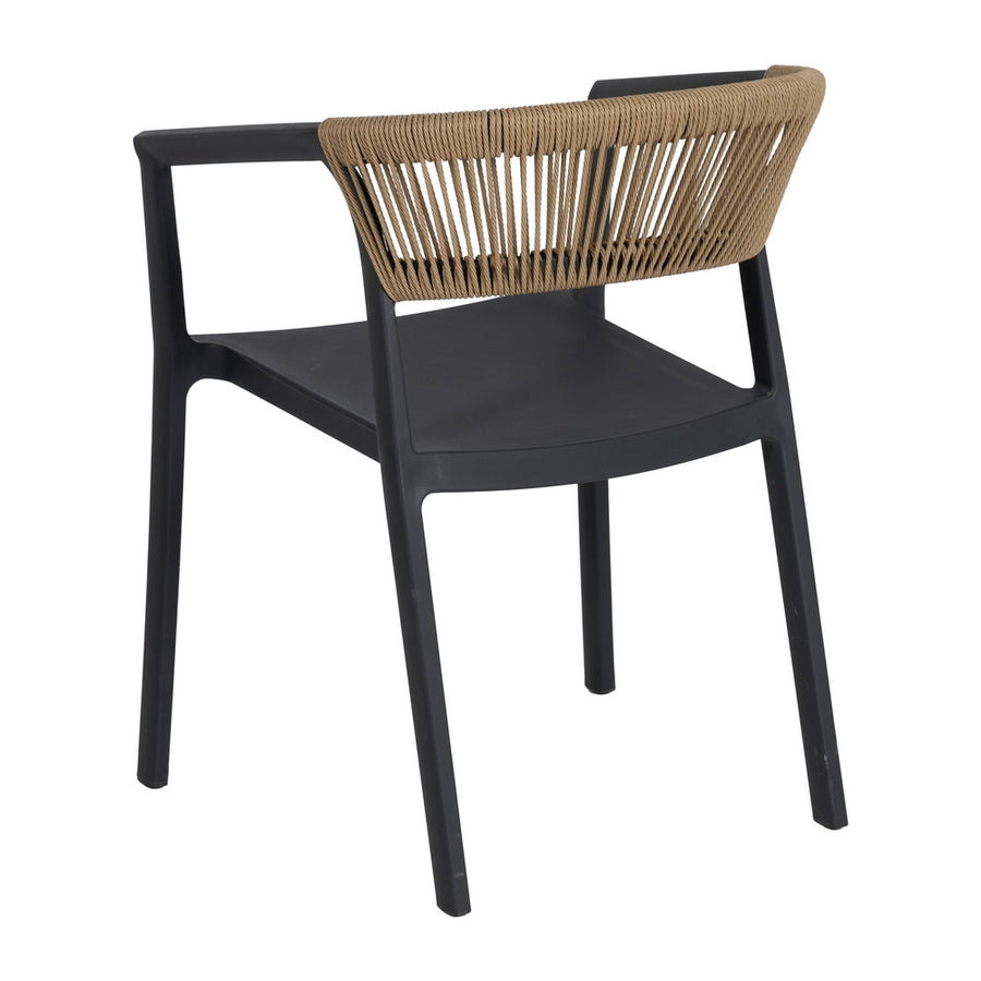 SILLA APILABLE ANTRACITA POLIPROPILENO 56 X 54 X 75,50 CM