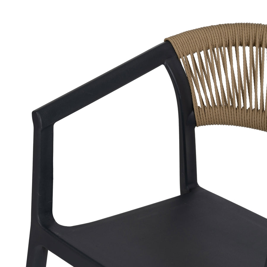 SILLA APILABLE ANTRACITA POLIPROPILENO 56 X 54 X 75,50 CM
