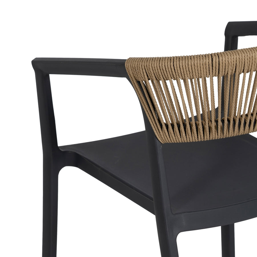 SILLA APILABLE ANTRACITA POLIPROPILENO 56 X 54 X 75,50 CM
