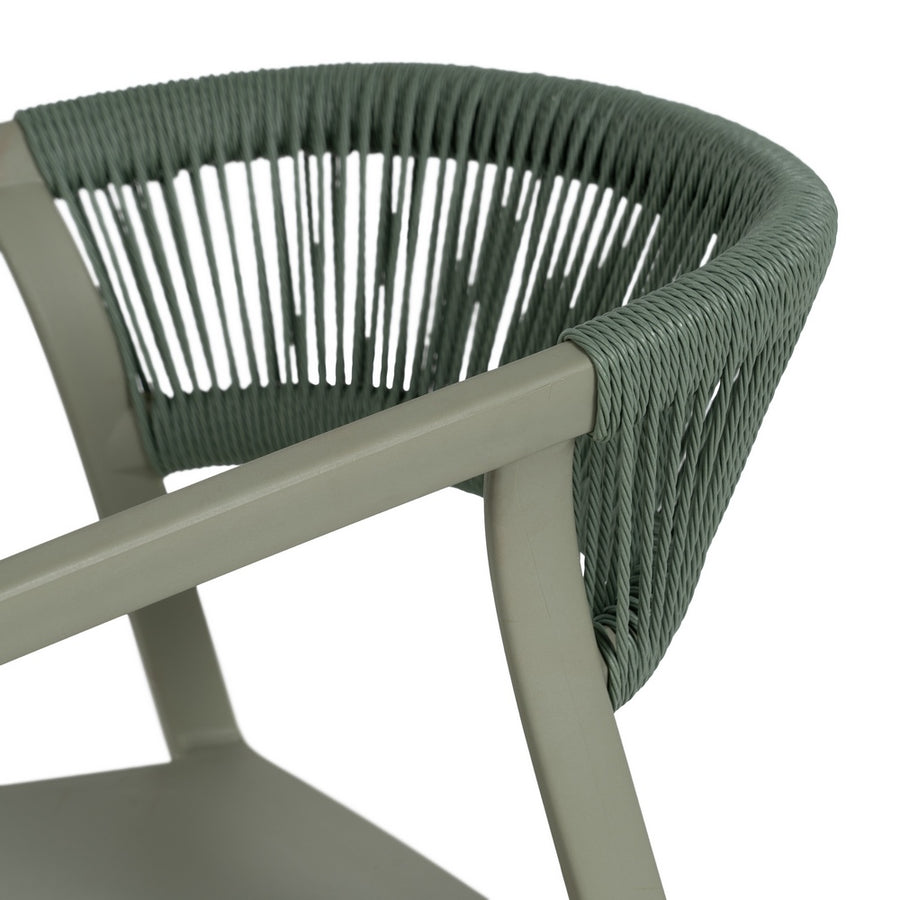 SILLA APILABLE VERDE POLIPROPILENO 56 X 52 X 76 CM