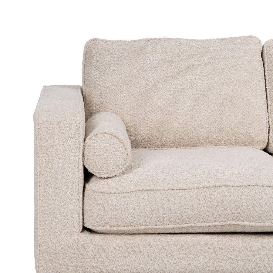 SOFÁ 2 PLAZAS BEIGE TEJIDO-MADERA 172 X 91 X 84 CM