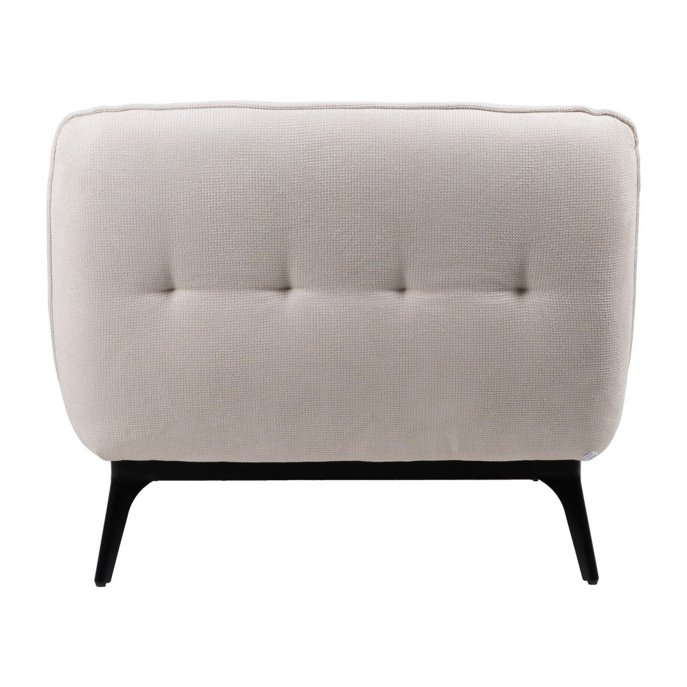 CHAISE-LOUNGER CREMA TEJIDO-METAL 168 X 90 X 82 CM