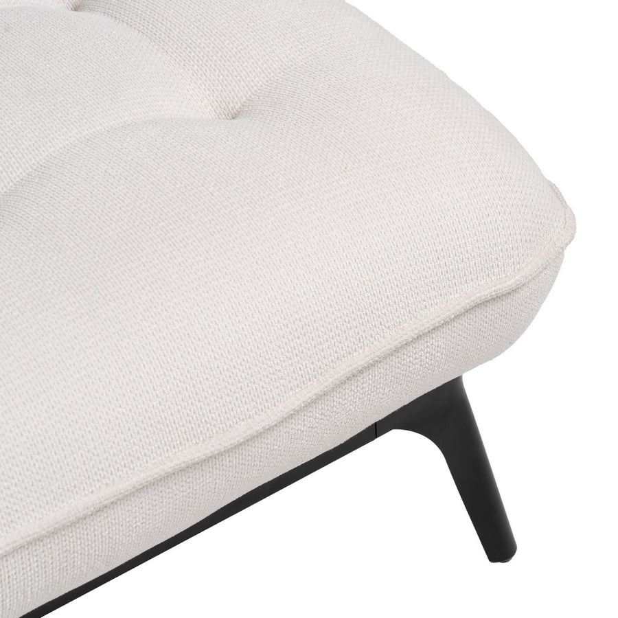 CHAISE-LOUNGER CREMA TEJIDO-METAL 168 X 90 X 82 CM