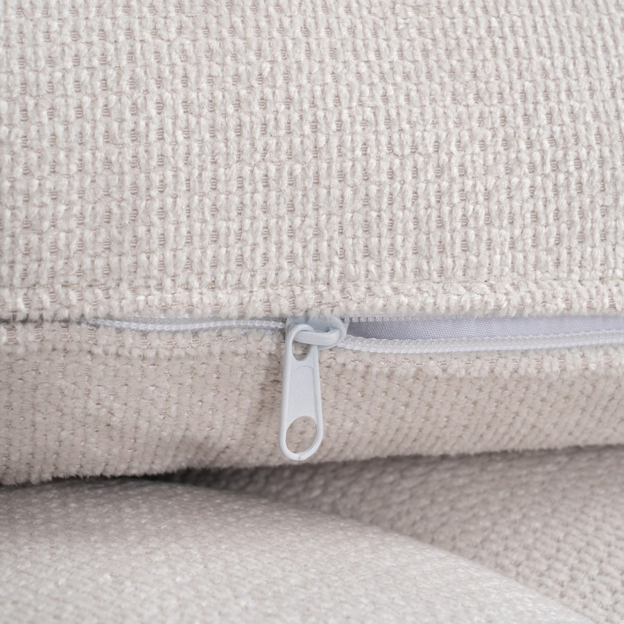 CHAISE-LOUNGER CREMA TEJIDO-METAL 168 X 90 X 82 CM