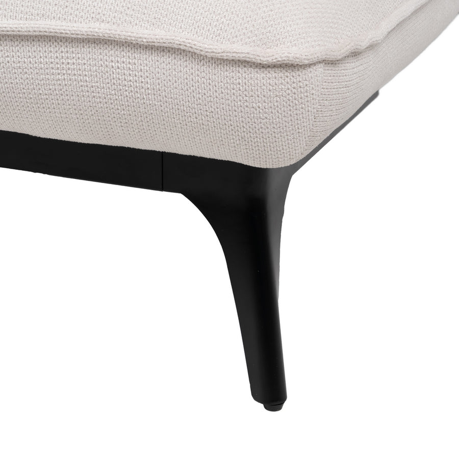 CHAISE-LOUNGER CREMA TEJIDO-METAL 168 X 90 X 82 CM
