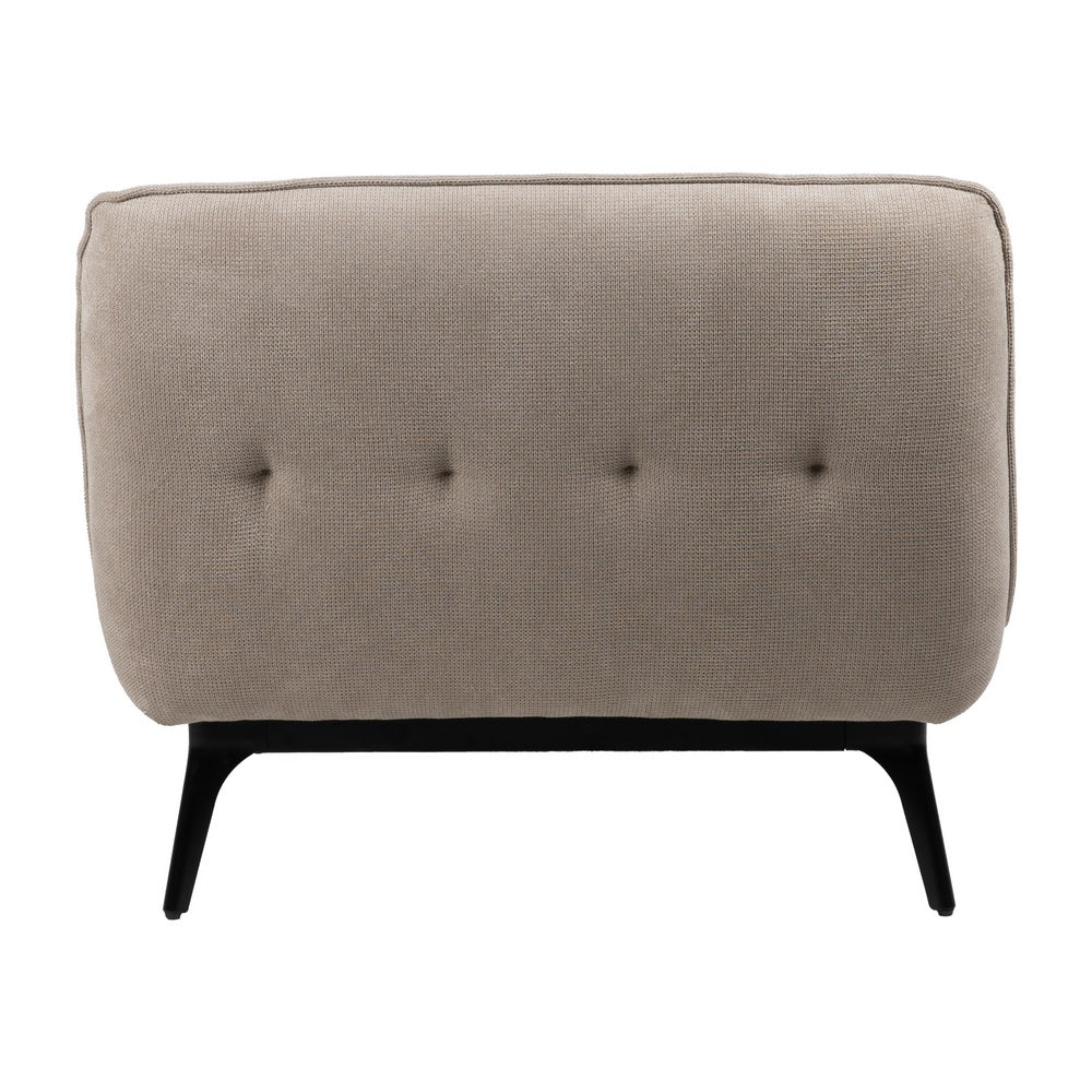 CHAISE-LOUNGER TAUPE TEJIDO-METAL 168 X 90 X 82 CM