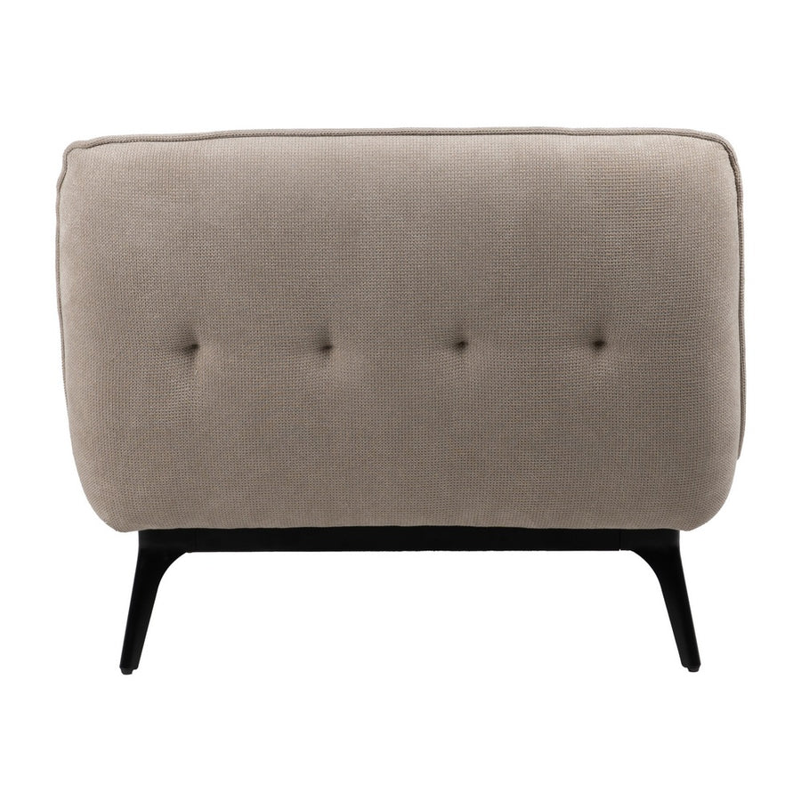 CHAISE-LOUNGER TAUPE TEJIDO-METAL 168 X 90 X 82 CM