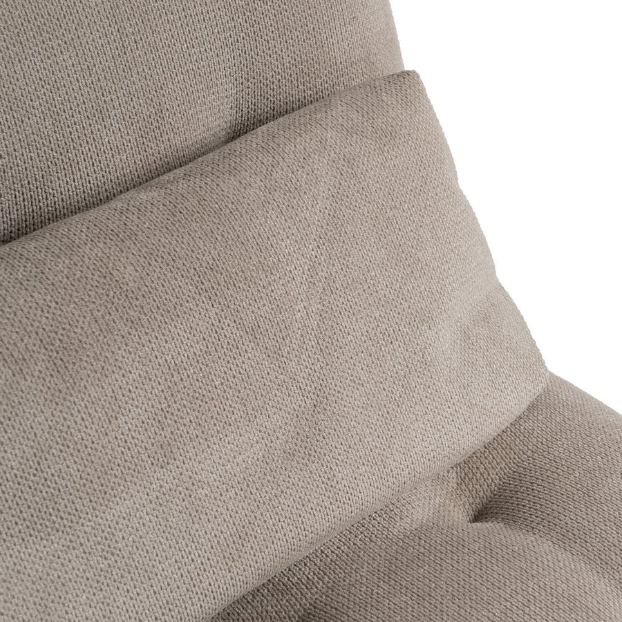 CHAISE-LOUNGER TAUPE TEJIDO-METAL 168 X 90 X 82 CM