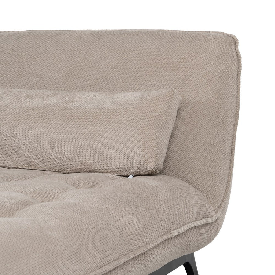 CHAISE-LOUNGER TAUPE TEJIDO-METAL 168 X 90 X 82 CM