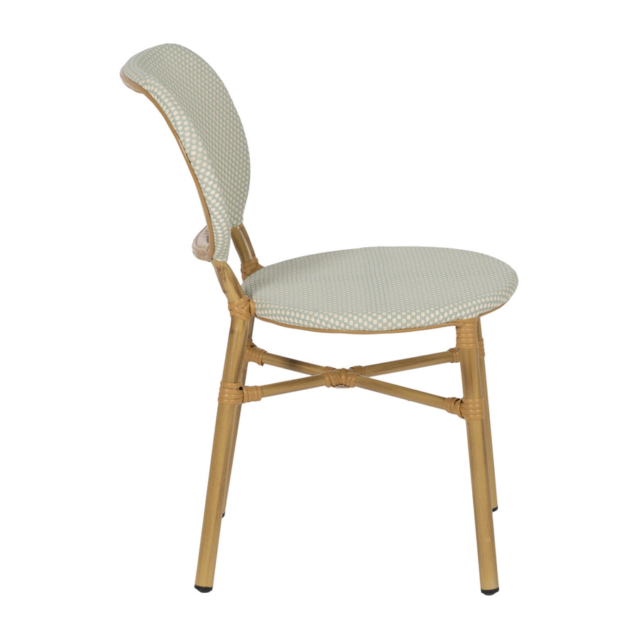 SILLA AGUAMARINA ALUMINIO-TEXTILENO 47 X 60 X 79 CM