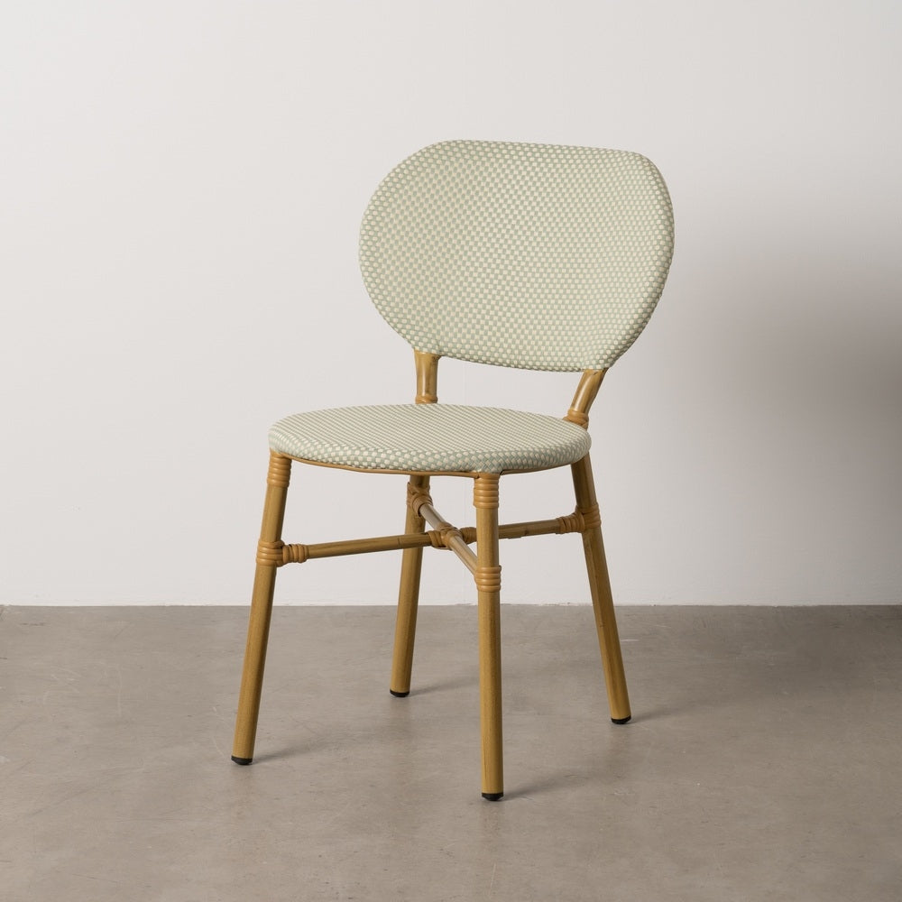 SILLA AGUAMARINA ALUMINIO-TEXTILENO 47 X 60 X 79 CM