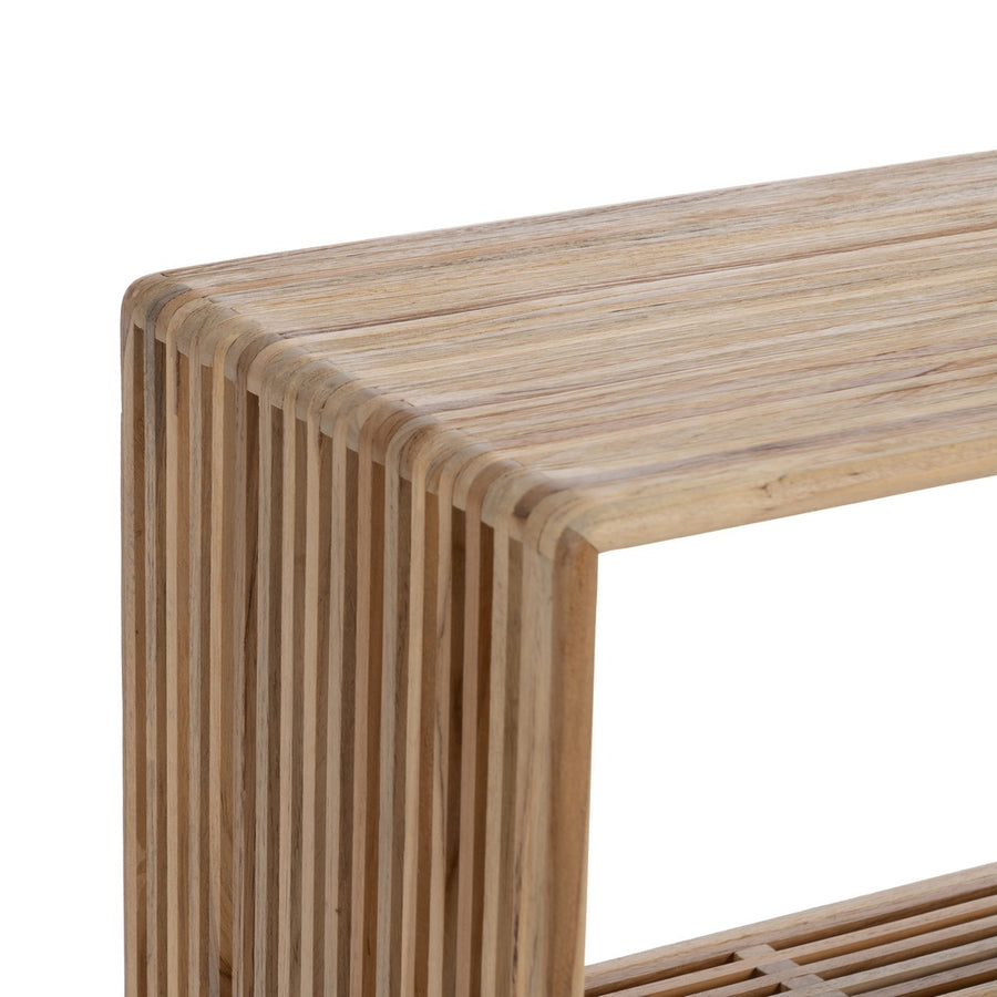 MUEBLE AUXILIAR NATURAL MADERA DE TECA 55 X 30 X 86 CM