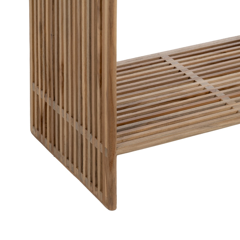 MUEBLE AUXILIAR NATURAL MADERA DE TECA 55 X 30 X 86 CM