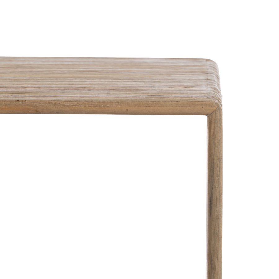 MUEBLE AUXILIAR NATURAL MADERA DE TECA 55 X 30 X 86 CM