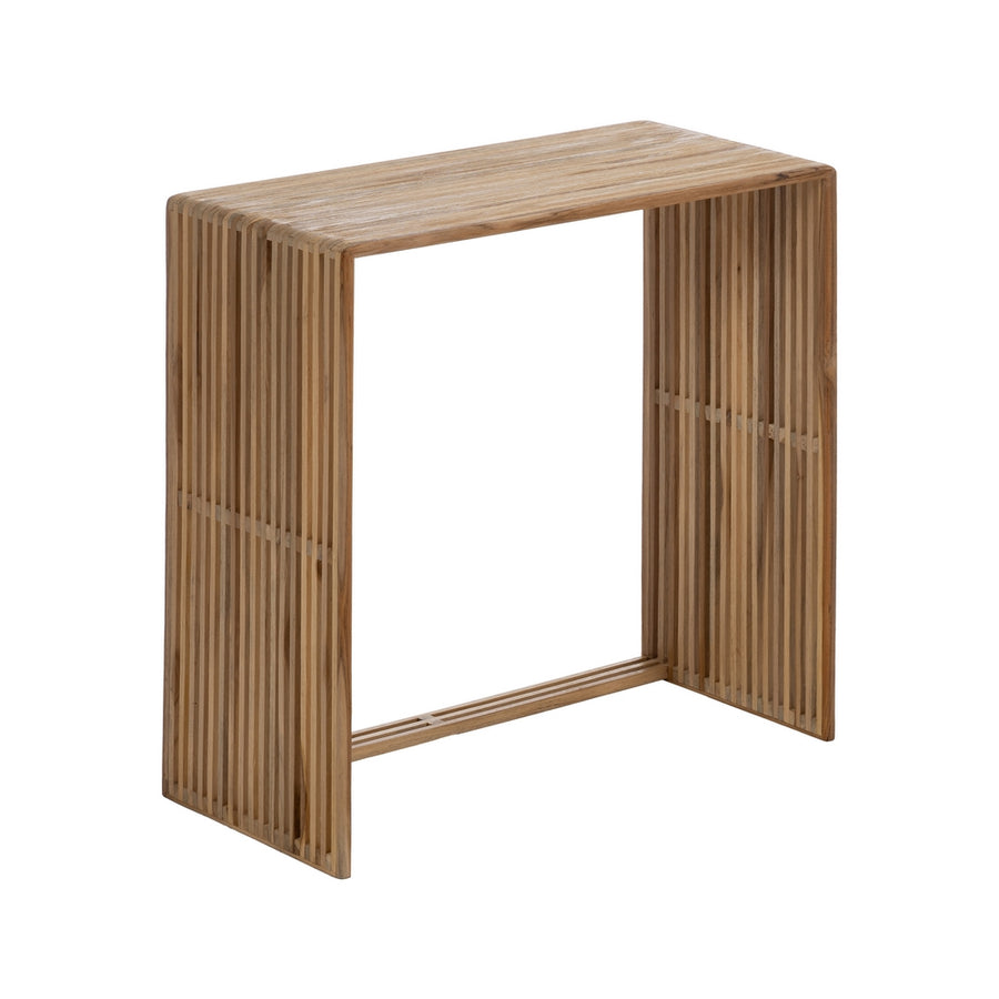 S/3 TEAK WOOD NATURAL SIDE TABLE 65 X 30 X 66 CM