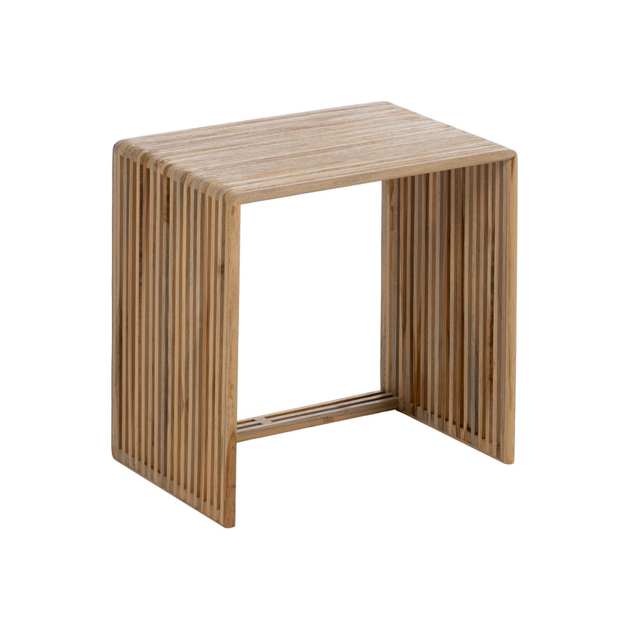 S/3 TEAK WOOD NATURAL SIDE TABLE 65 X 30 X 66 CM