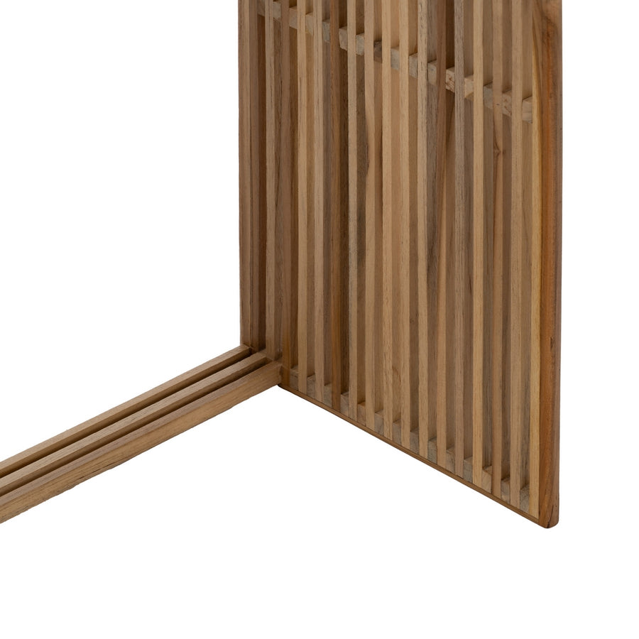 S/3 TEAK WOOD NATURAL SIDE TABLE 65 X 30 X 66 CM