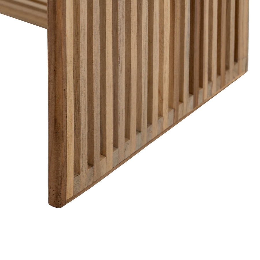 S/3 TEAK WOOD NATURAL SIDE TABLE 65 X 30 X 66 CM