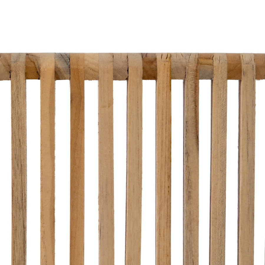 S/2 TEAK WOOD CONSOLE NATURAL 85 X 30 X 86 CM