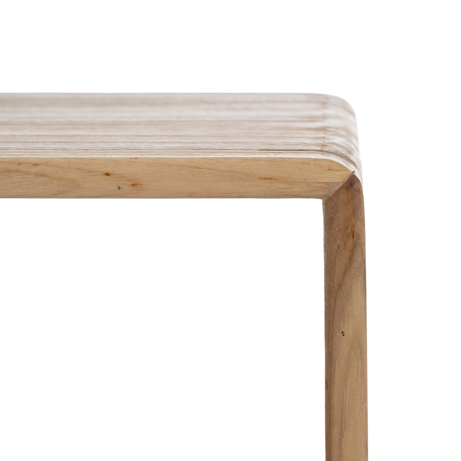 S/3 MESA AUXILIAR NATURAL MADERA DE TECA 41 X 34 X 50 CM