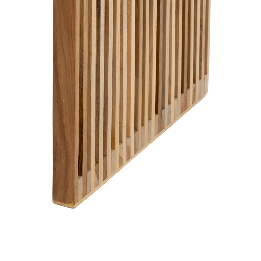 S/2 BANQUETA NATURAL MADERA DE TECA 50 X 34 X 60 CM