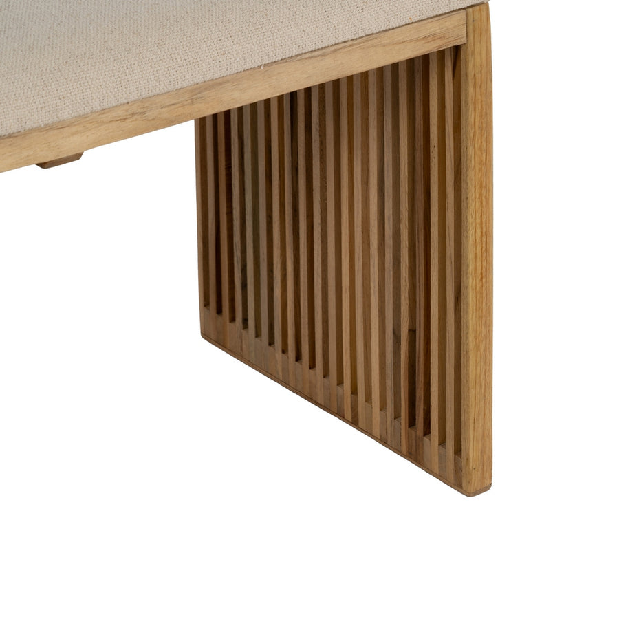 S/2 BANQUETA NATURAL MADERA DE TECA 115 X 35 X 45 CM
