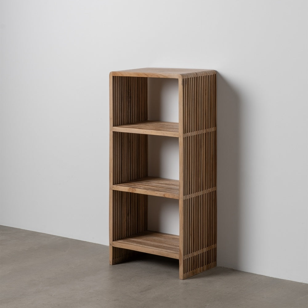 TEAK WOOD LIVING ROOM SHELF 54 X 35 X 116 CM
