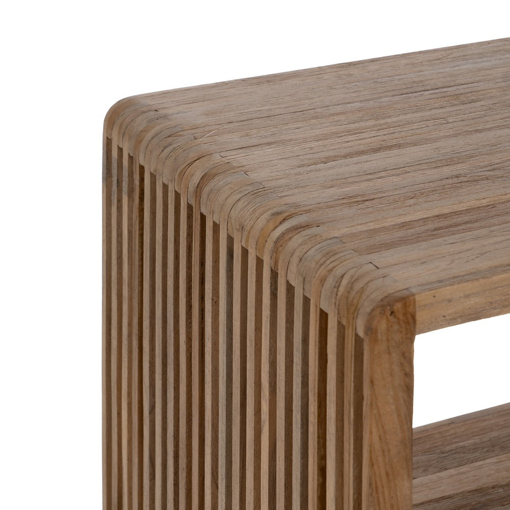 TEAK WOOD LIVING ROOM SHELF 54 X 35 X 116 CM