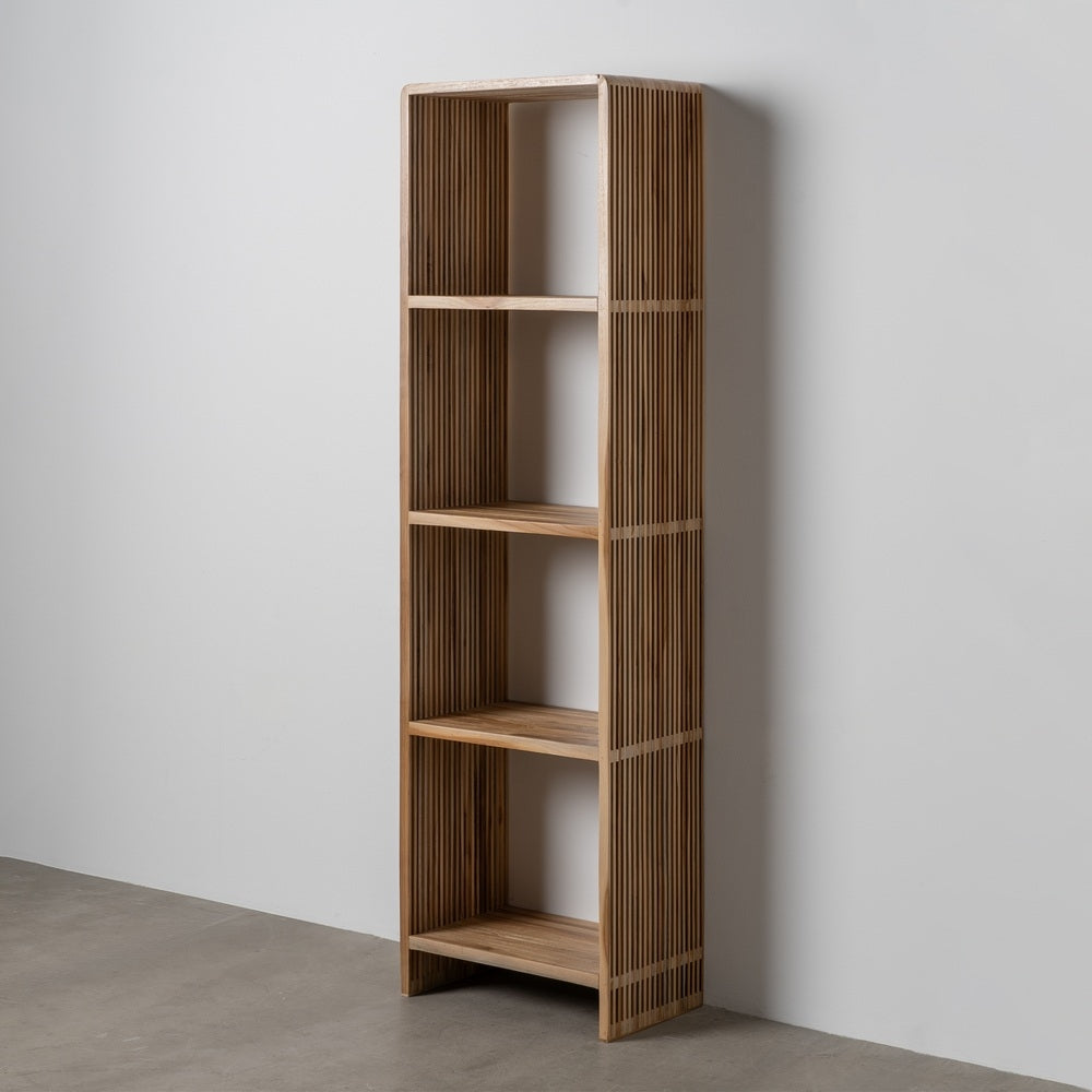 ESTANTERÍA NATURAL MADERA DE TECA SALÓN 54 X 35 X 190 CM