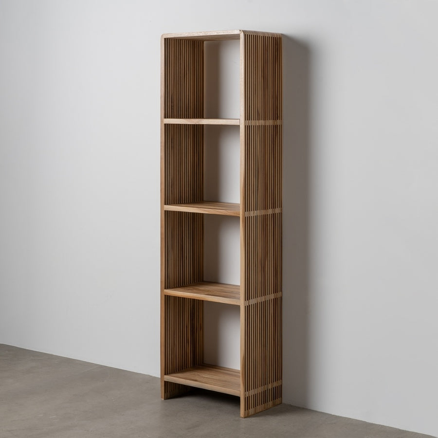ESTANTERÍA NATURAL MADERA DE TECA SALÓN 54 X 35 X 190 CM