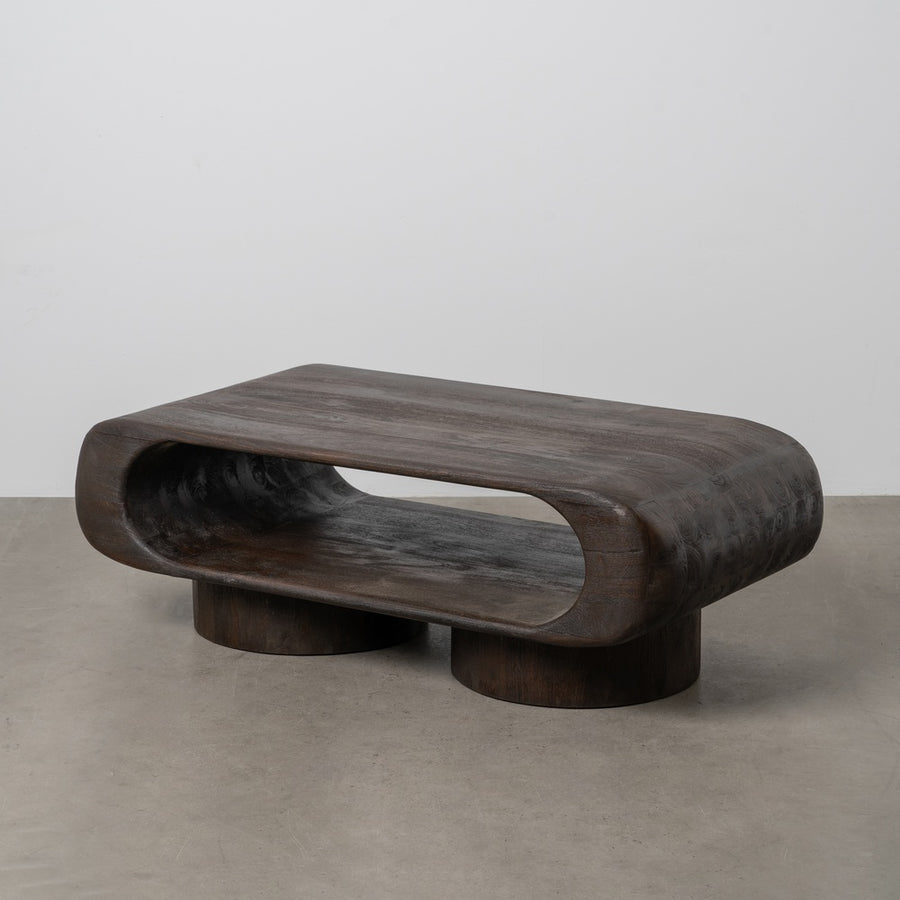 MANGO WOOD COFFEE TABLE LIVING ROOM 122 X 61 X 42 CM