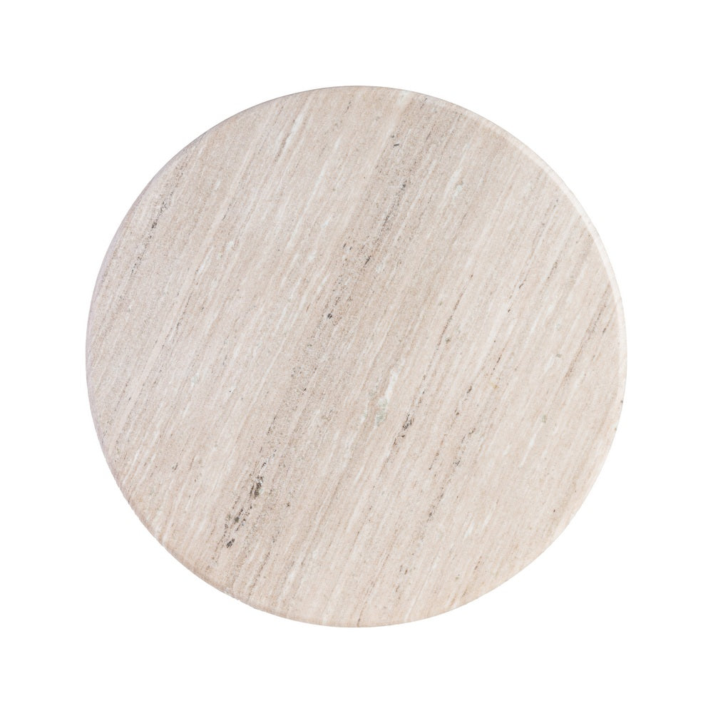 MESA CENTRO MÁRMOL/MADERA SALÓN 90 X 90 X 43 CM