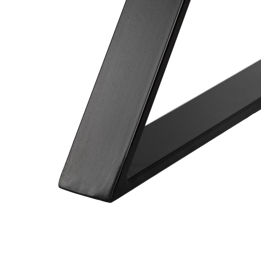 ESCRITORIO MARRÓN-NEGRO MADERA-METAL 120 X 50 X 77 CM