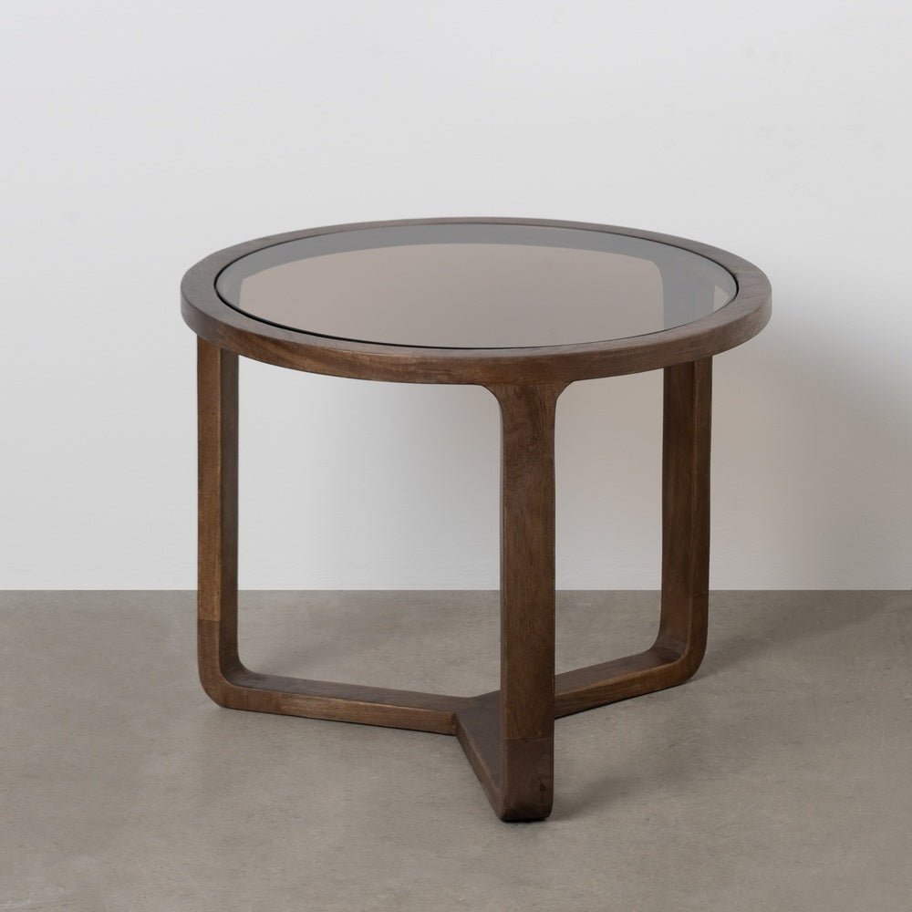 MESA CENTRO MADERA DE MANGO SALÓN 60 X 60 X 48 CM